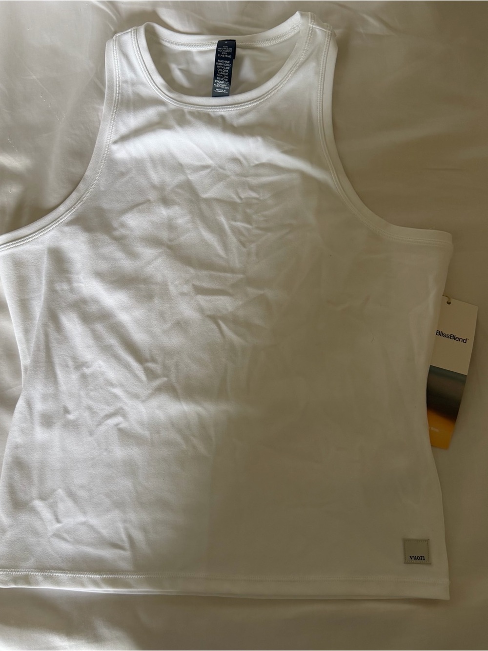 Vuori White Athletic Tank Top